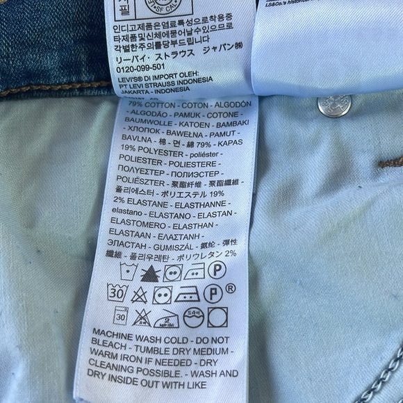 Levi’s - 415 classic boot - medium wash blue jeans - raw hem - size 22W - Picture 5 of 5